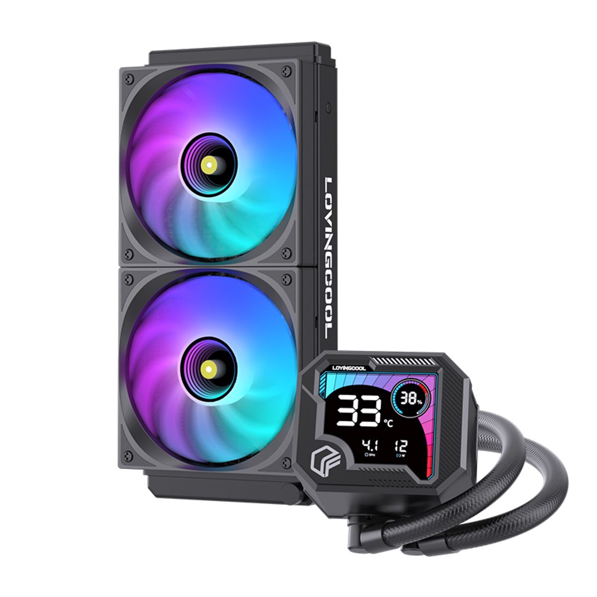 GENERICO - Refrigeracion Aio 240mm Con Pantalla LCD avanzada Amd Intel Tdp 250w