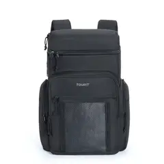 TOURIT - Mochila Térmica Outdoor 30 latas 28L Impermeable Negro