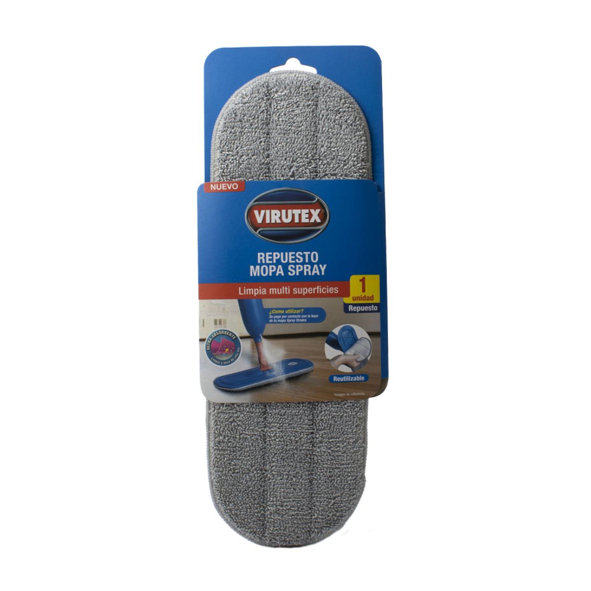 VIRUTEX - Repuesto Mopa Plana Spray Virutex