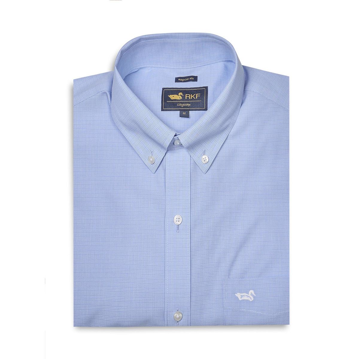 ROCKFORD - Camisa Azulino Cuello Button-Down Hombre Wf ROCKFORD