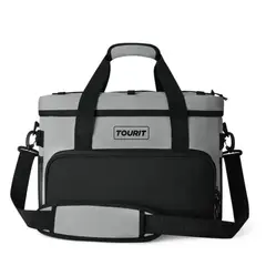TOURIT - Cooler Bag Refrigerador Aislado Portátil 46 latas 32L Gris