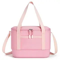 TOURIT - Bolso Cooler Térmico Daily 16 latas 12L Impermeable Rosado