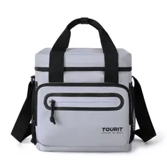 TOURIT - Lonchera Térmica Work 20 latas 14L Impermeable Gris