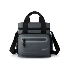TOURIT - Lonchera Térmica Work 20 latas 14L Impermeable Gris Oscuro