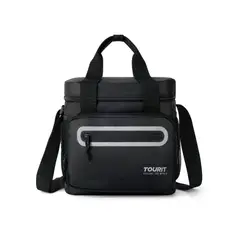 TOURIT - Lonchera Térmica Work 20 latas 14L Impermeable Negro