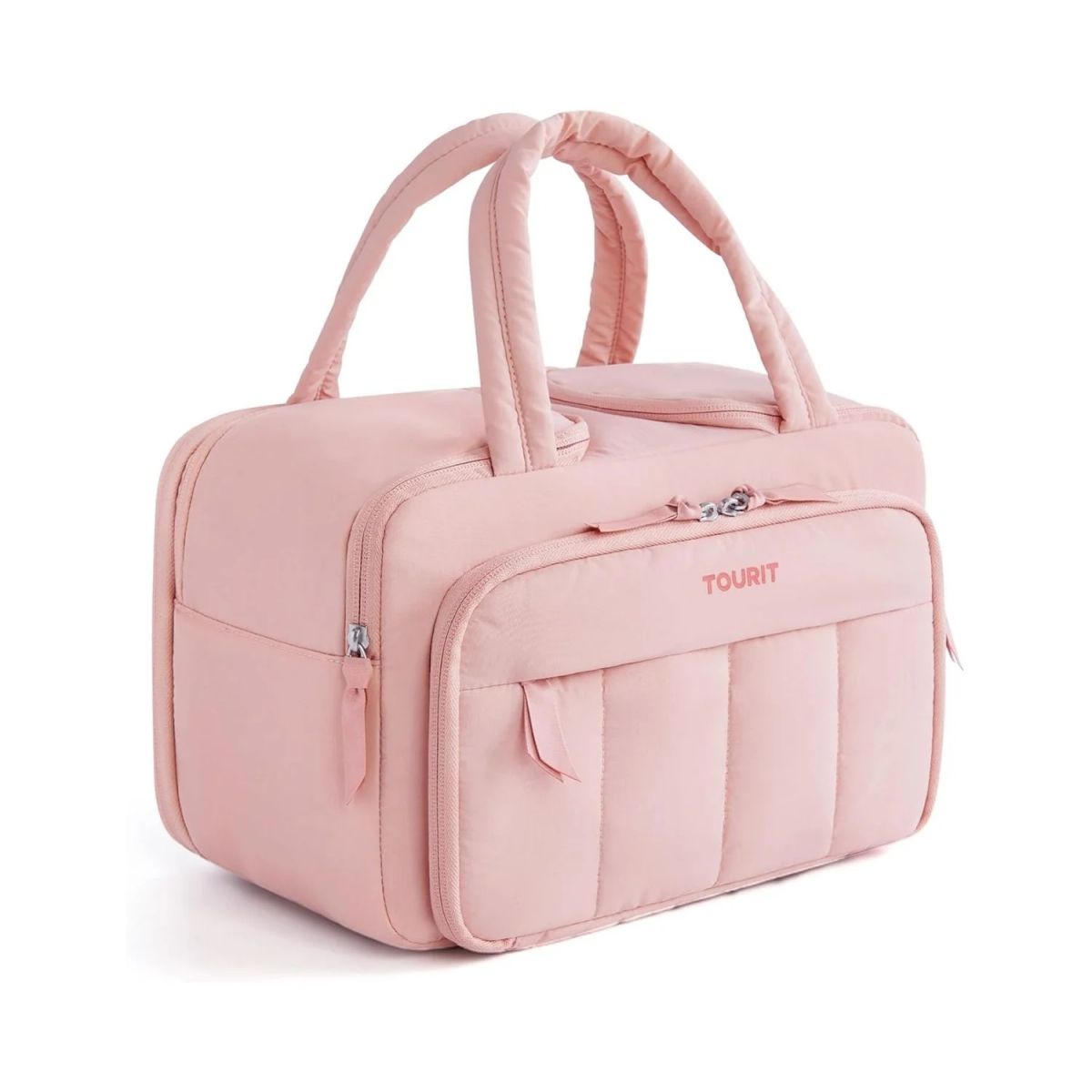 TOURIT - Tourit Lonchera Térmica Puffy 8.5L Hielo Reusable Rosa Oscuro