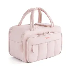 TOURIT - Lonchera Térmica Puffy 8.5L Hielo Reusable Rosa Claro