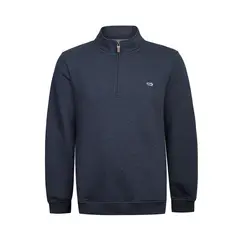 ROCKFORD - Polerón Algodón Orgánico Hombre Trenzo Azul
