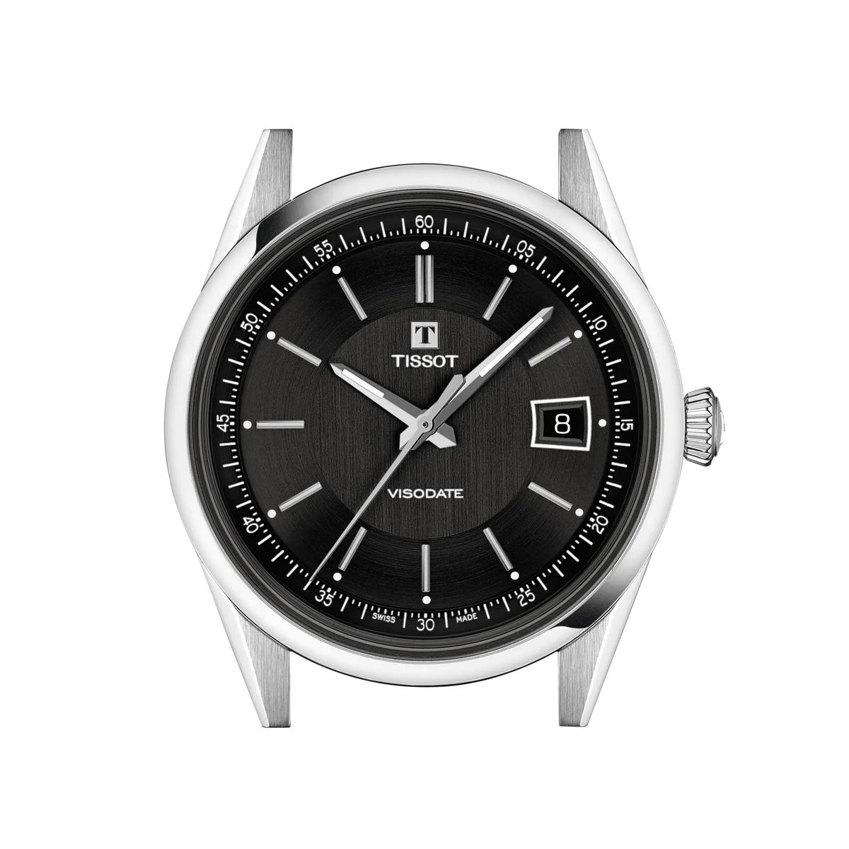 TISSOT - Reloj Tissot Visodate 39mm Acero Negro