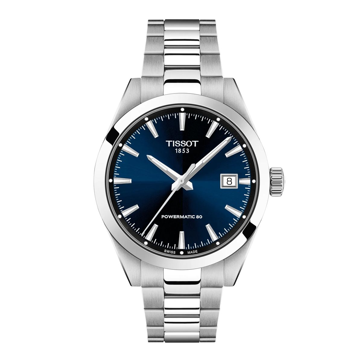 TISSOT - Reloj Tissot Gentleman 38MM Acero Azul