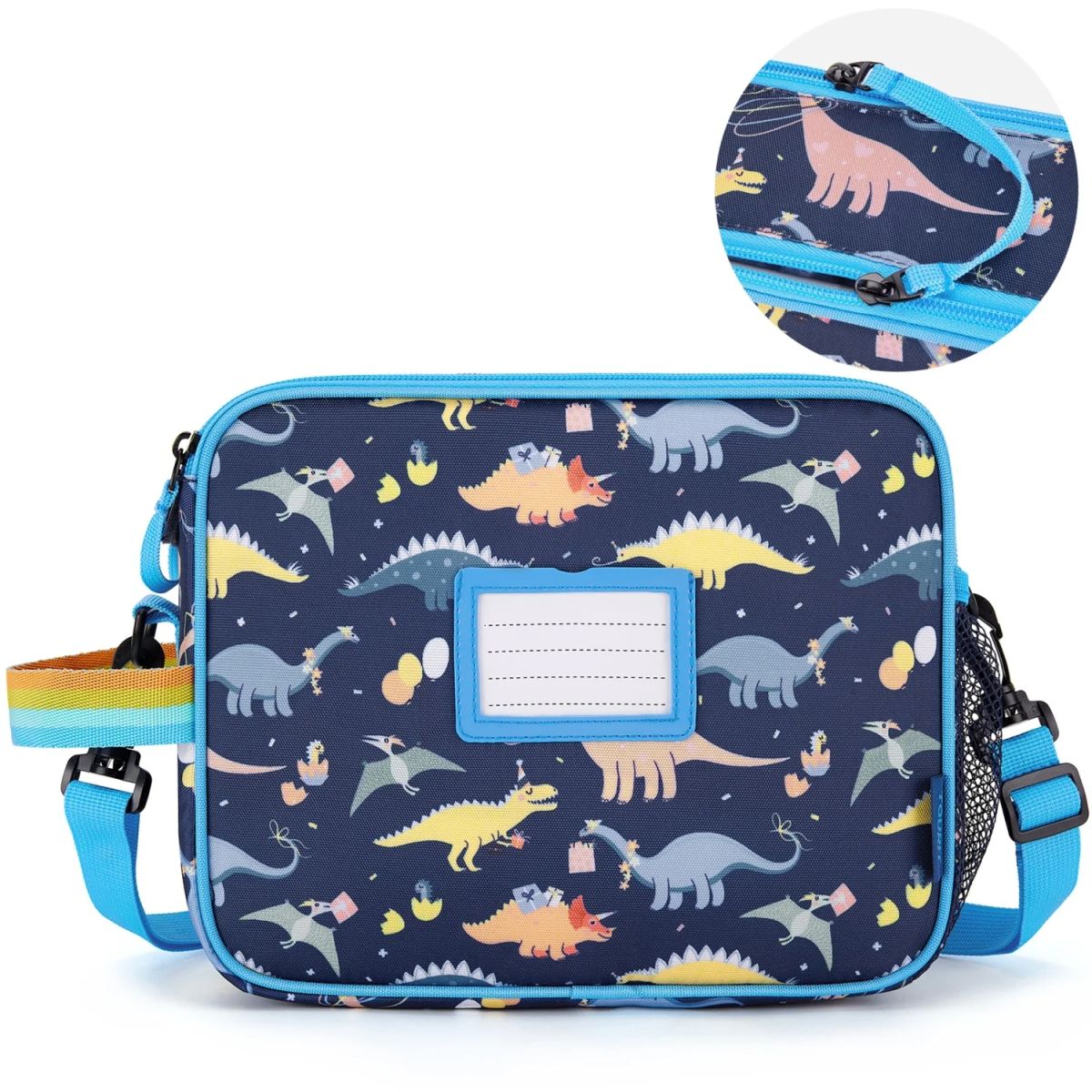 TOURIT - Tourit Lonchera Térmica Kids 5.5L Infantil Impermeable Azul Dinosaurios