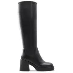 CALL IT SPRING - Bota Biker Larga Mujer Negro