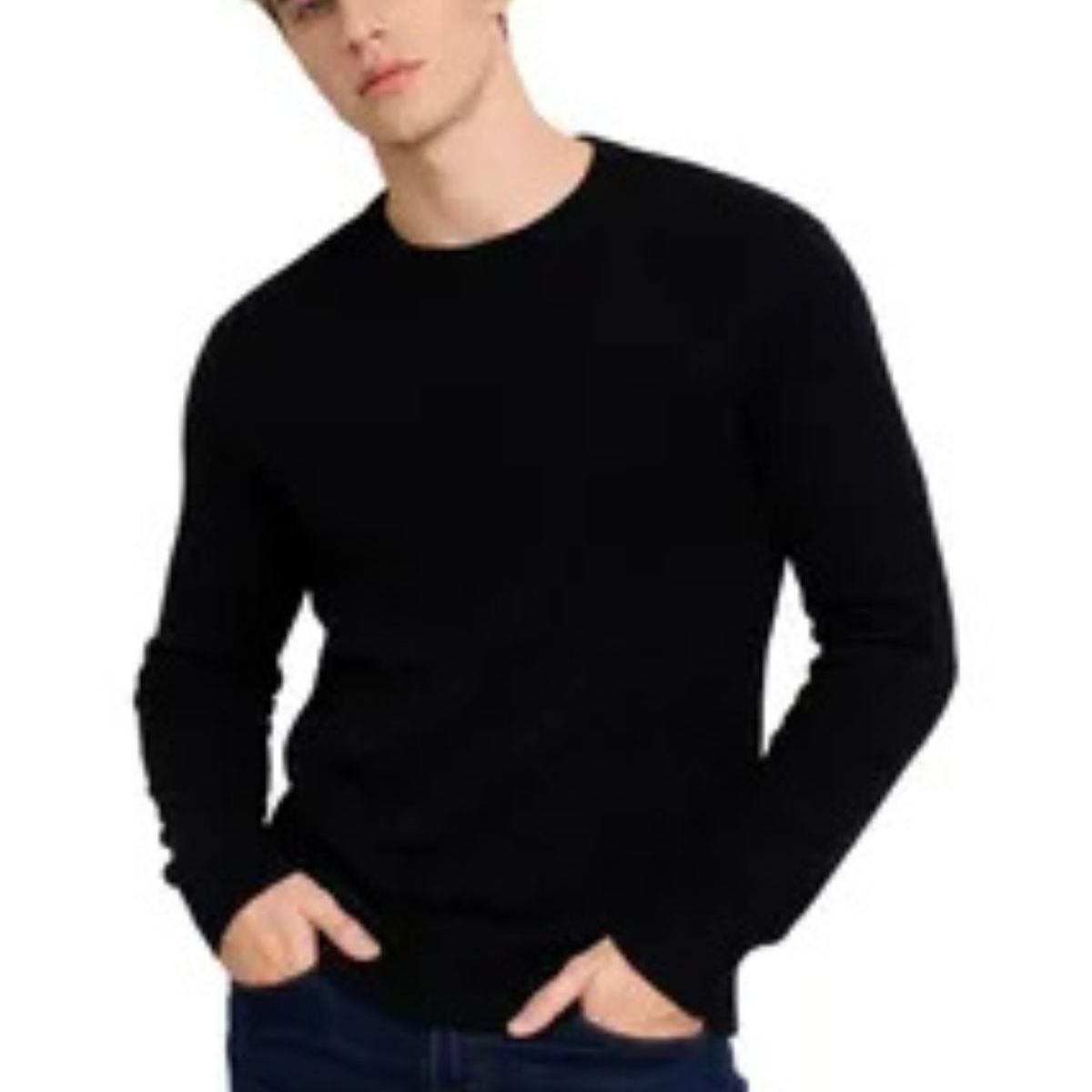 LOOK SHOP - Sweater Hombre Cuello Redondo. Pullover Hilo 7255