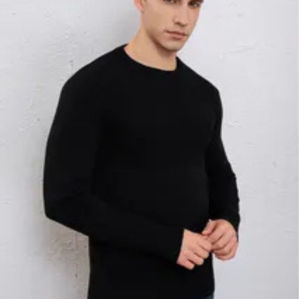 LOOK SHOP - Sweater Hombre Cuello Redondo. Pullover Hilo 7255