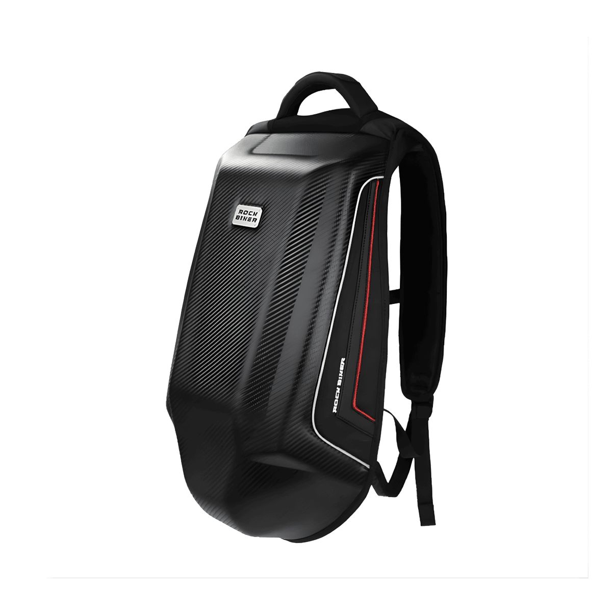DALI - Mochila Rígida Fibra de Carbono 40L Raya Premium  Negra