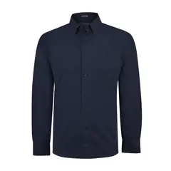 ROCKFORD - Camisa Algodón Orgánico Hombre Corduroy Azul marino
