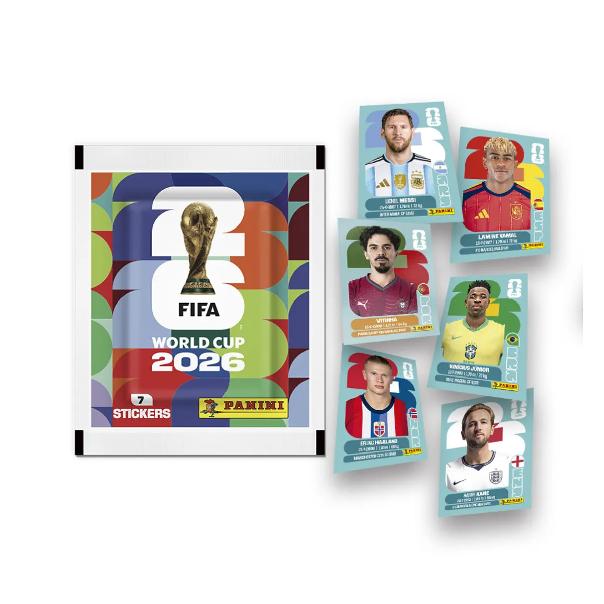 PANINI CHILE - Pack 50 Sobres - Álbum FIFA World Cup 2026