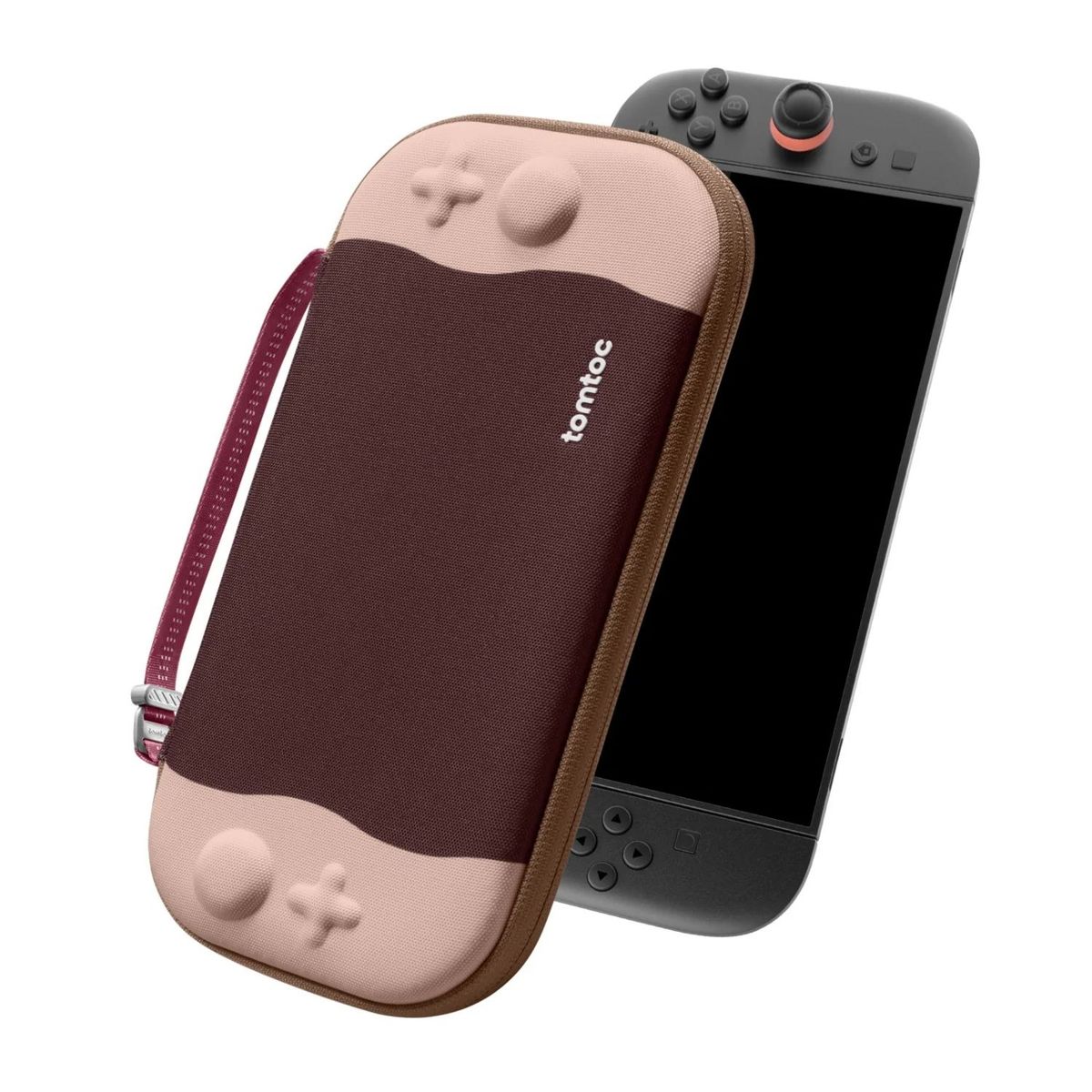 TOMTOC - Tomtoc Funda Rígida FancyCase-G05 para Nintendo Switch 2 Ed. Froz Cereza