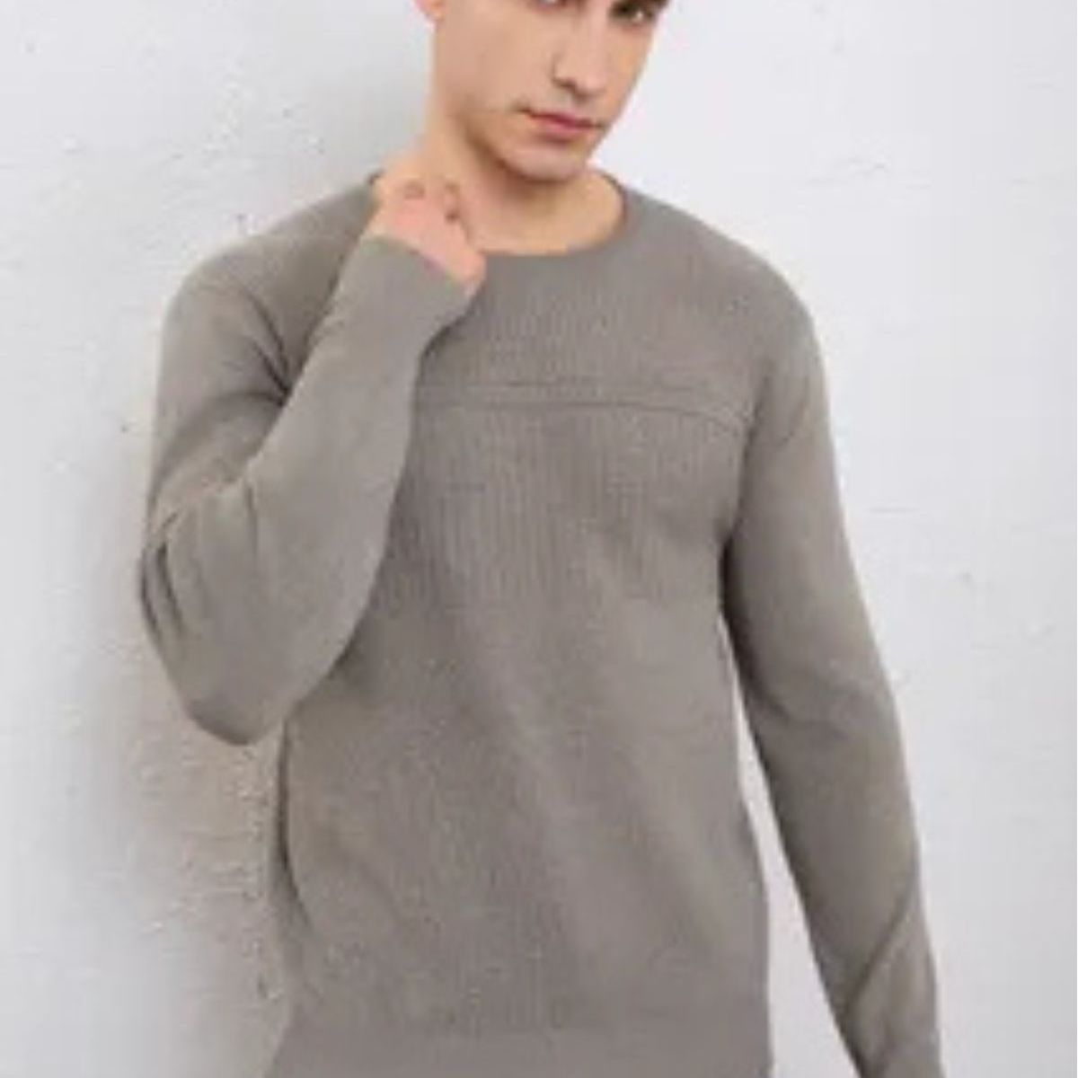 LOOK SHOP - Sweater Hombre Cuello Redondo. Pullover Hilo 7255