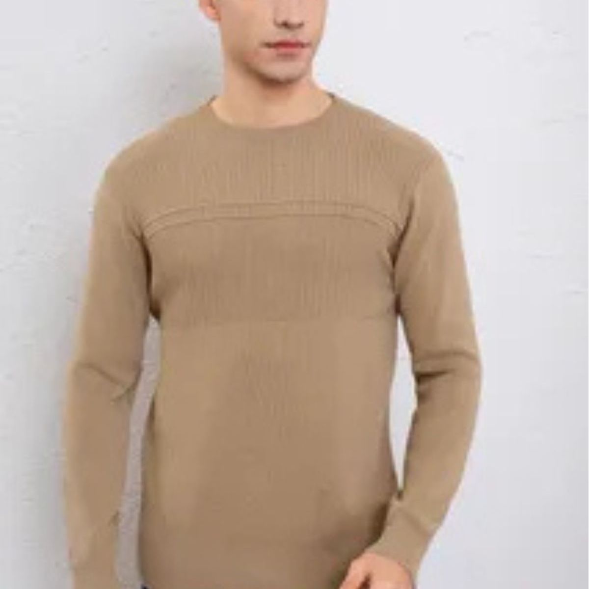 LOOK SHOP - Sweater Hombre Cuello Redondo. Pullover Hilo 7255