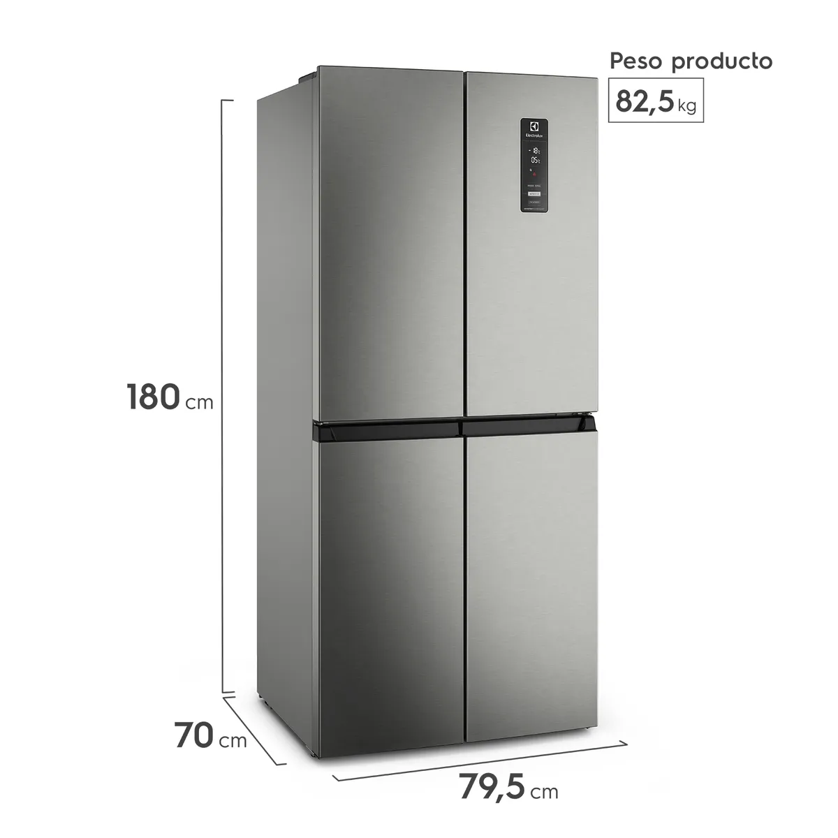 ELECTROLUX - Refrigerador 420L No Frost Multidoor Inverter DQ79SU Inox