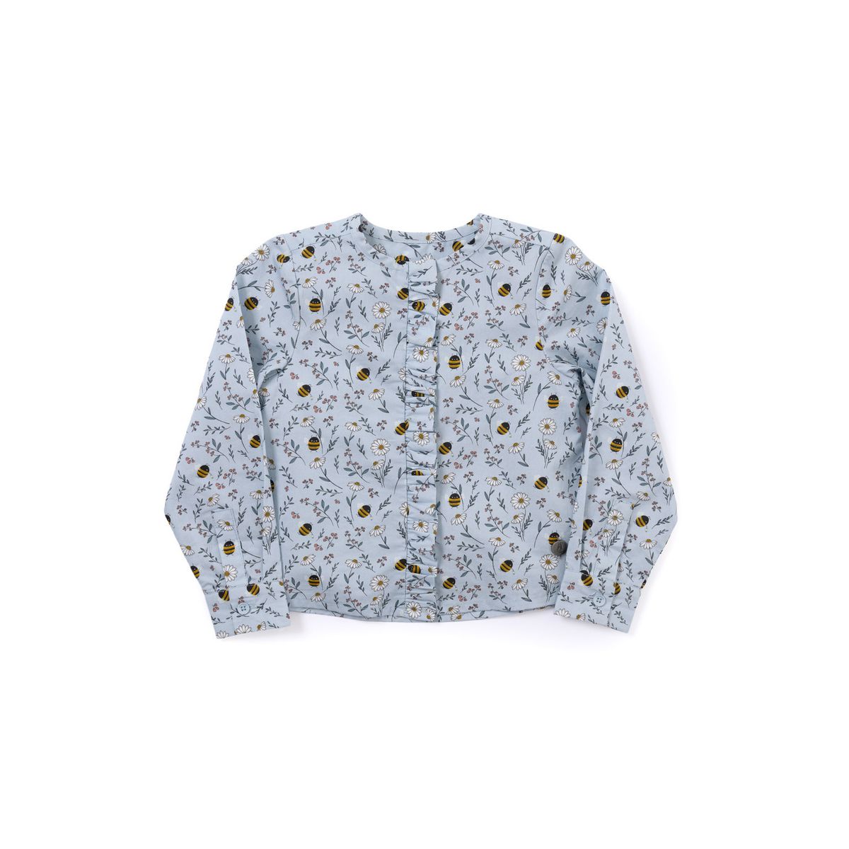 HUSH PUPPIES - Blusa Manga Larga Niña Cali Celeste HUSH PUPPIES