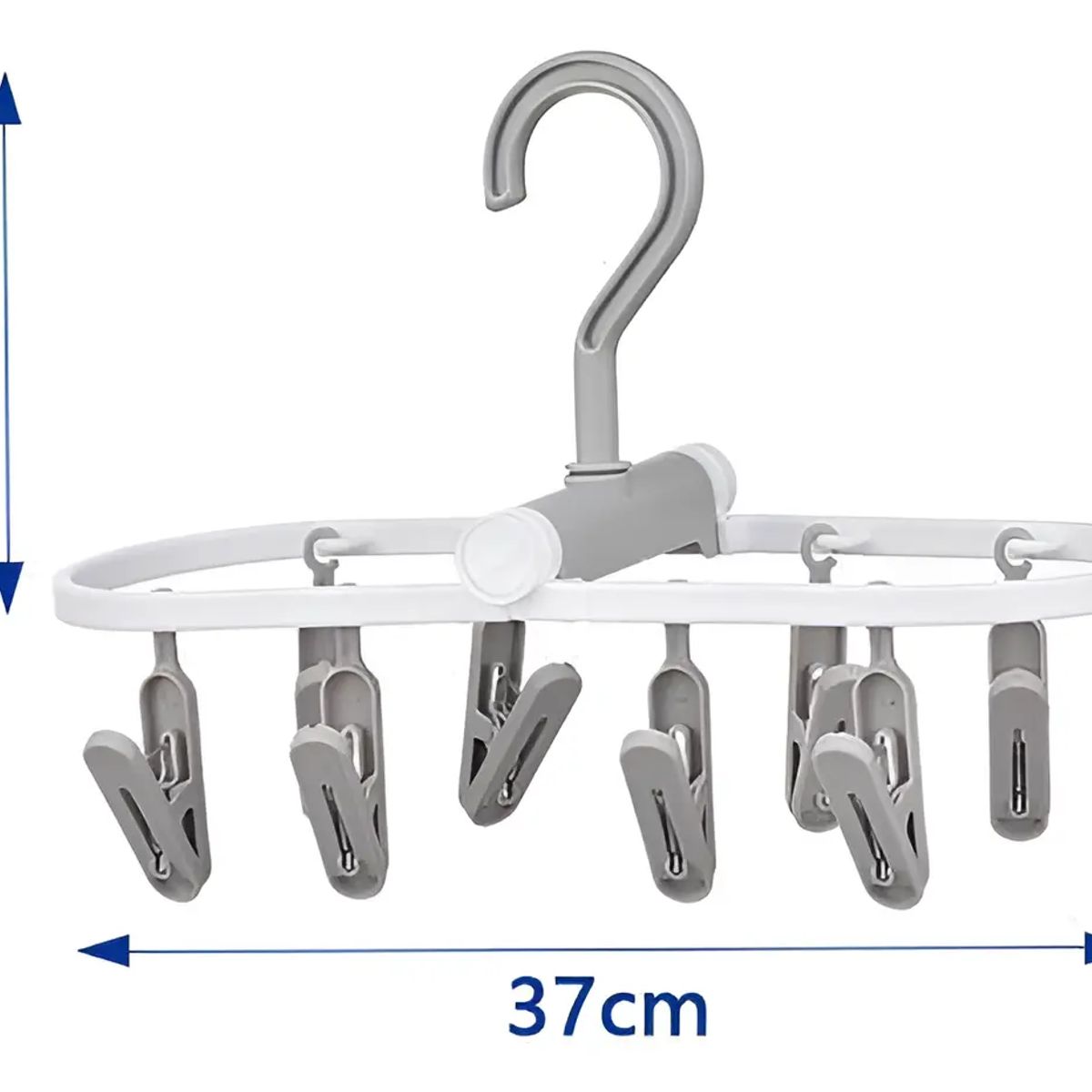 GENERICO - Colgador Tendedero Plegable Con 8 Pinzas Para Ropa