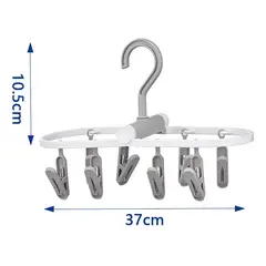 GENERICO - Colgador Tendedero Plegable Con 8 Pinzas Para Ropa
