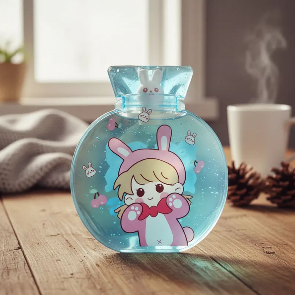 GENERICO - Set X6 Mini Guatero De Mano Kawaii 300ml