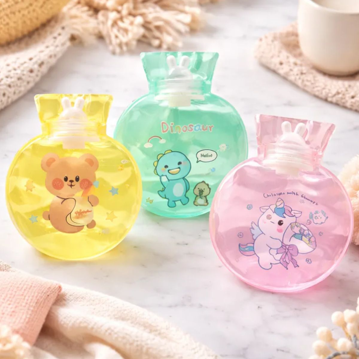 GENERICO - Set X6 Mini Guatero De Mano Kawaii 300ml