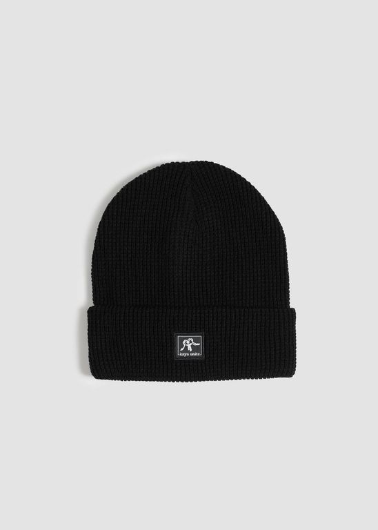 Gorro Beanie Waffle Negro 1