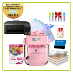 CINCH - KIT DE ENCUADERNADORA CICH PINK + Impresora Rosa KP03