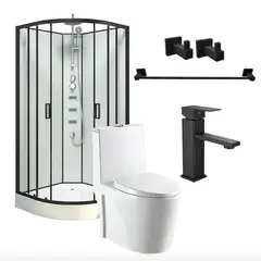 DOER - Combo Oasis SPA Cabina+WC+Grifería+Accesorios