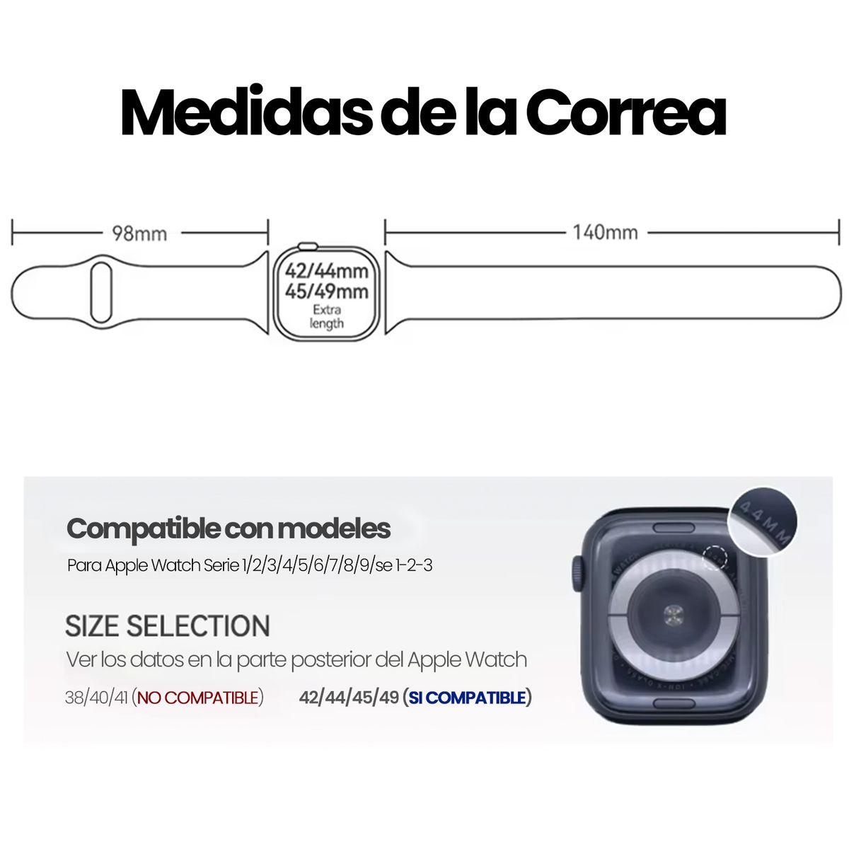 KBOD - Correas Para Apple Watch Kbod Silicone Loop De 42-44-45-49mm Verde