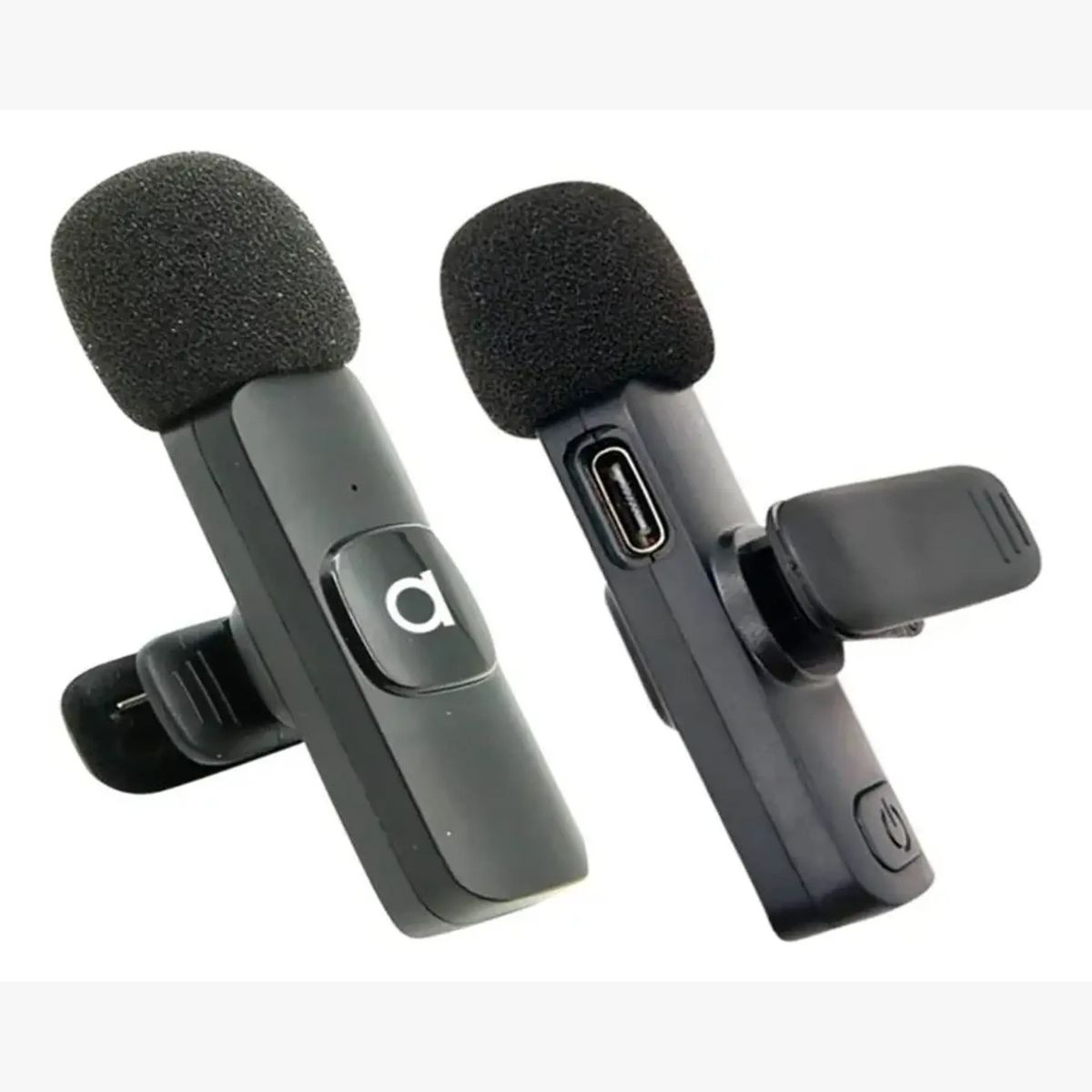 AUDIOLAB - 2 Microfonos Solapa Inalambricos Usb C Smartphone Audiolab Negro
