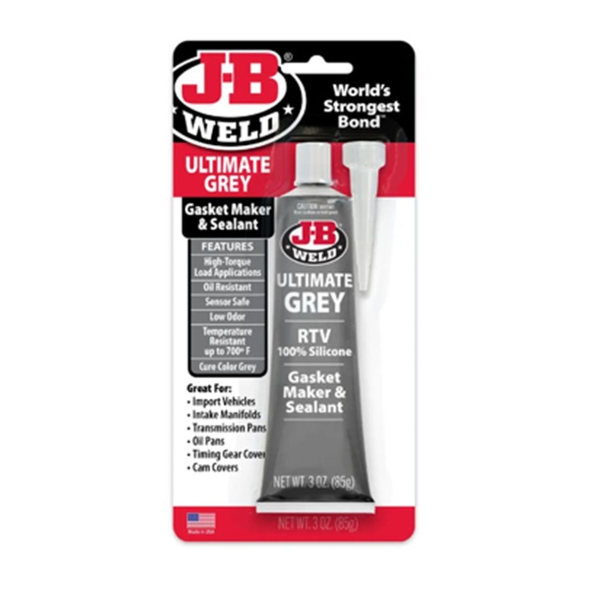 GENERICO - Sellador y Formador de Juntas de Silicona Ultimate Grey - 3 Oz. J-B Weld 32327
