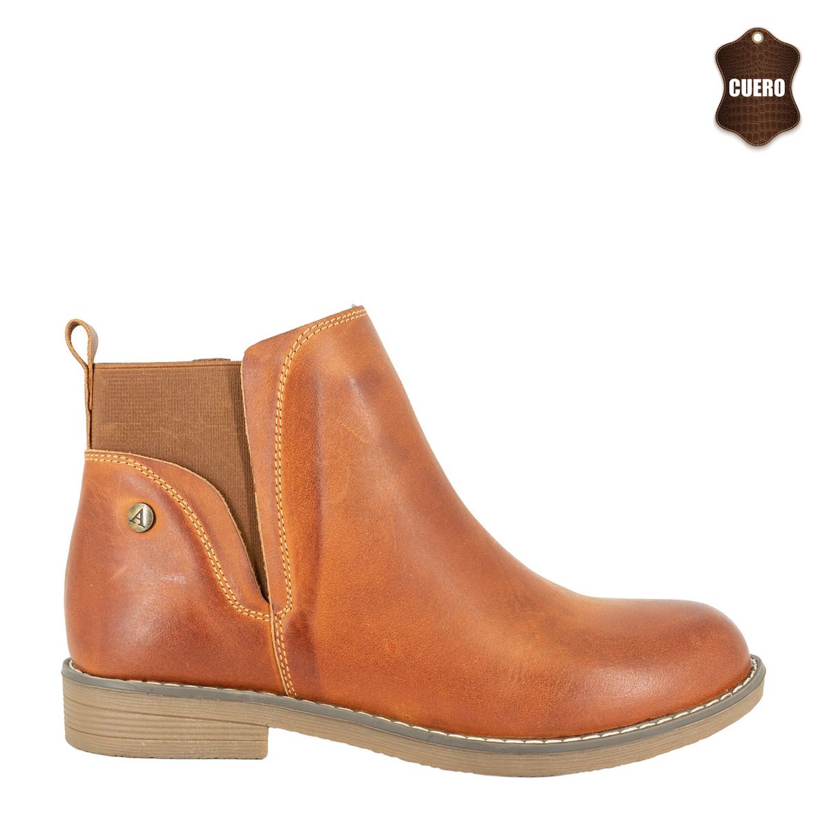 ALQUIMIA - Botin de Cuero Mujer Caramelo Doret Alquimia