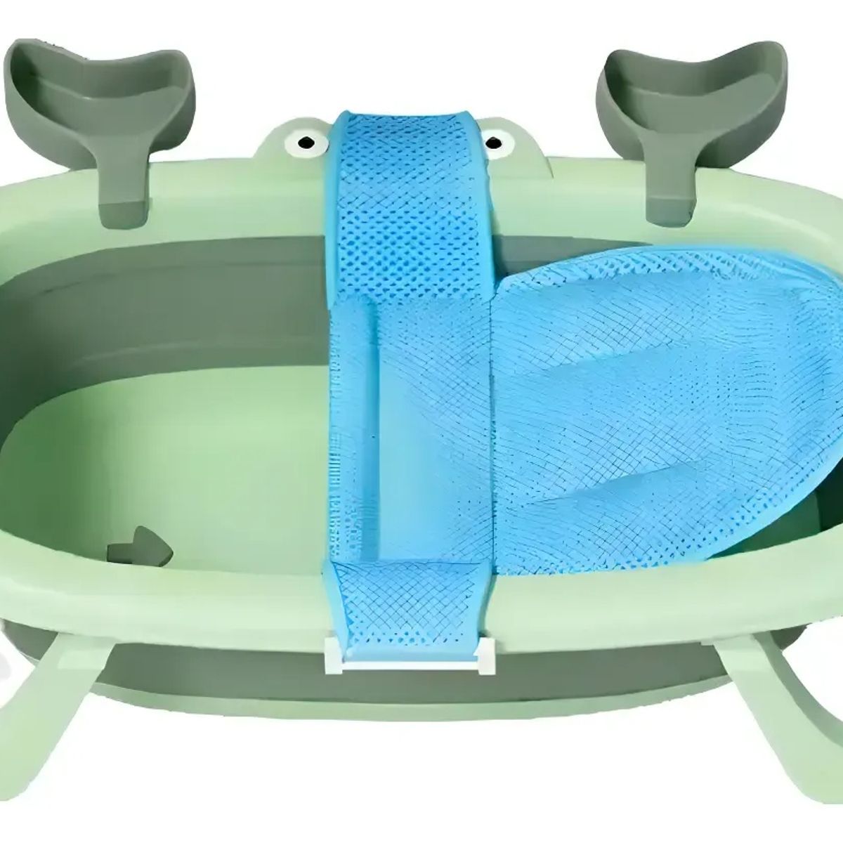 GENERICO - Bañera Plegable Bebé Cangrejo 0-24 Meses Verde