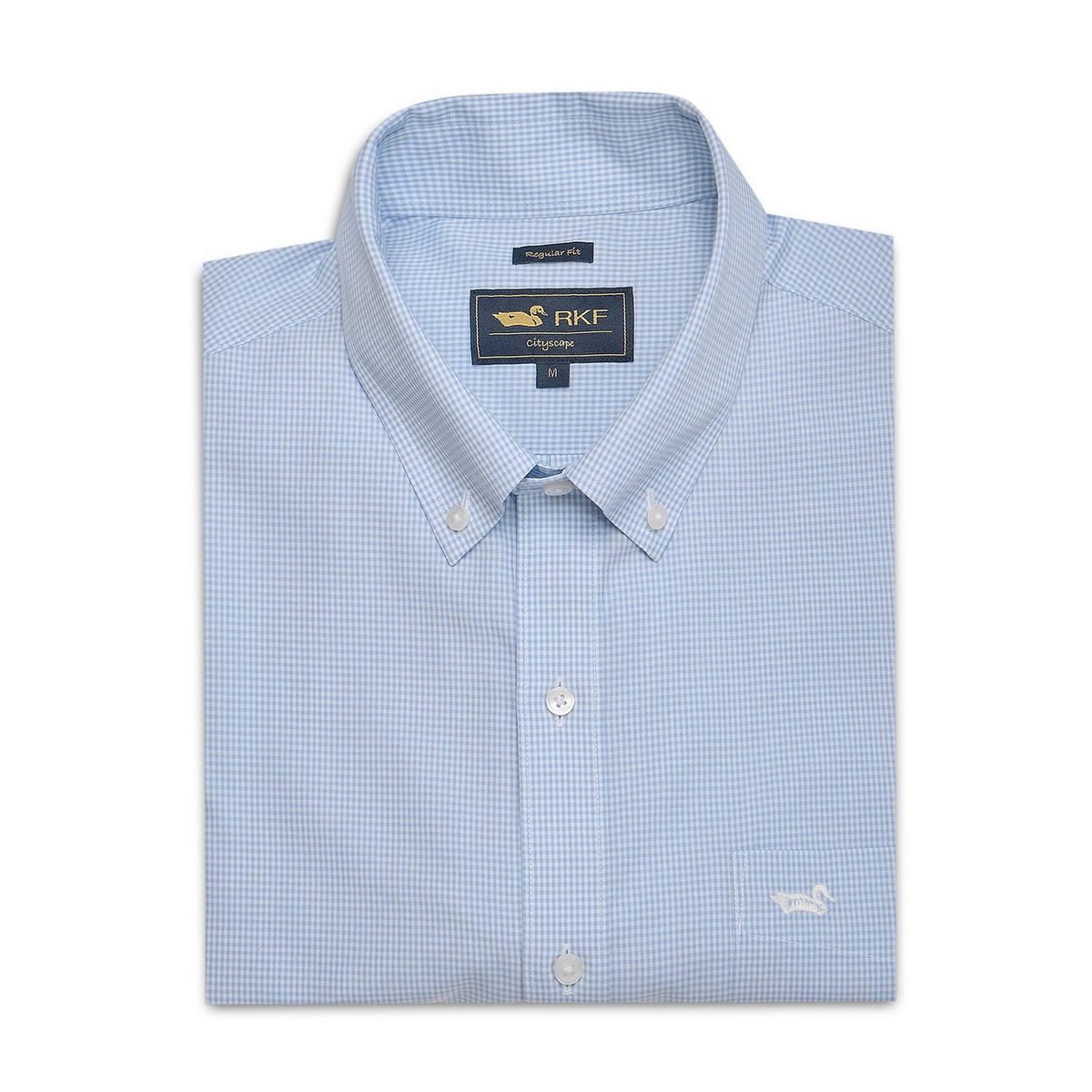 ROCKFORD - Camisa Azul claro Cuello Button-Down Hombre Wf ROCKFORD