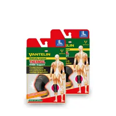 VANTELIN - Pack Doble Rodillera Thermal L Negra