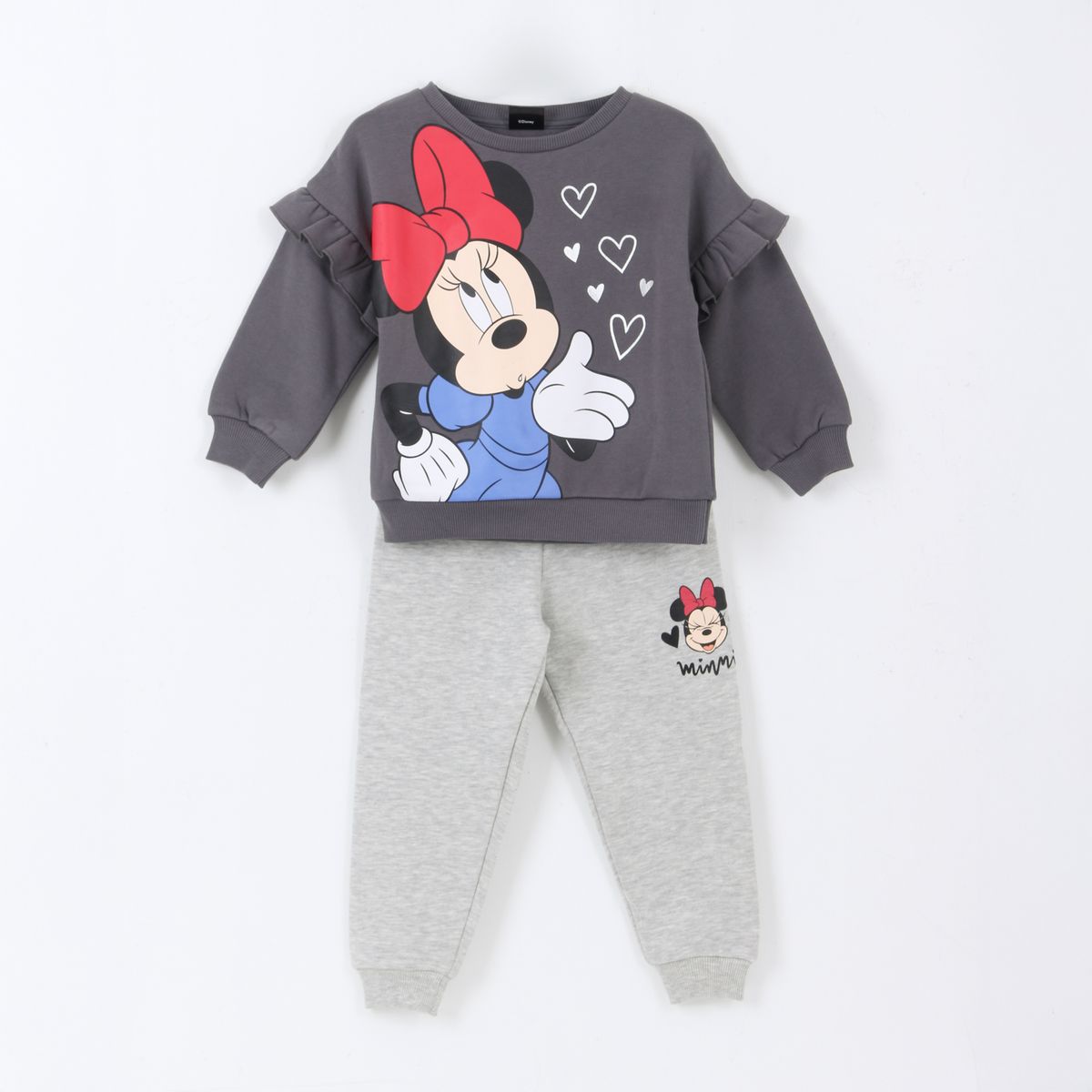 DISNEY - Conjunto Buzo Niña Vuelos Minnie Gris Disney