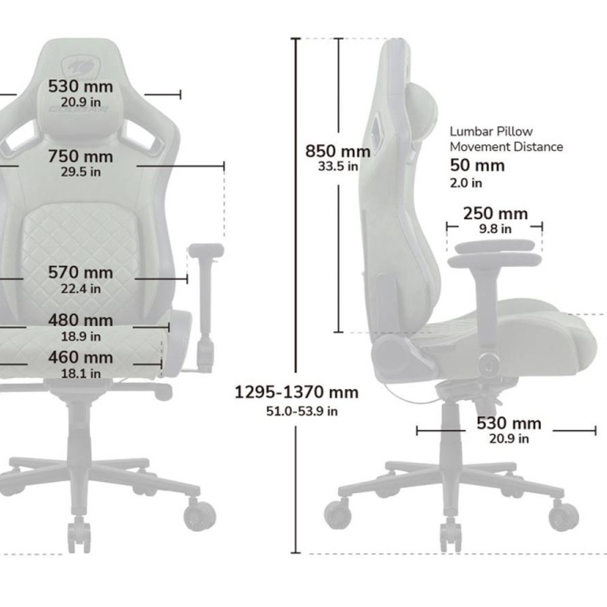 COUGAR - Silla Profesional Cougar Defensor S Army Green F Apoyabrazos plegable 4D