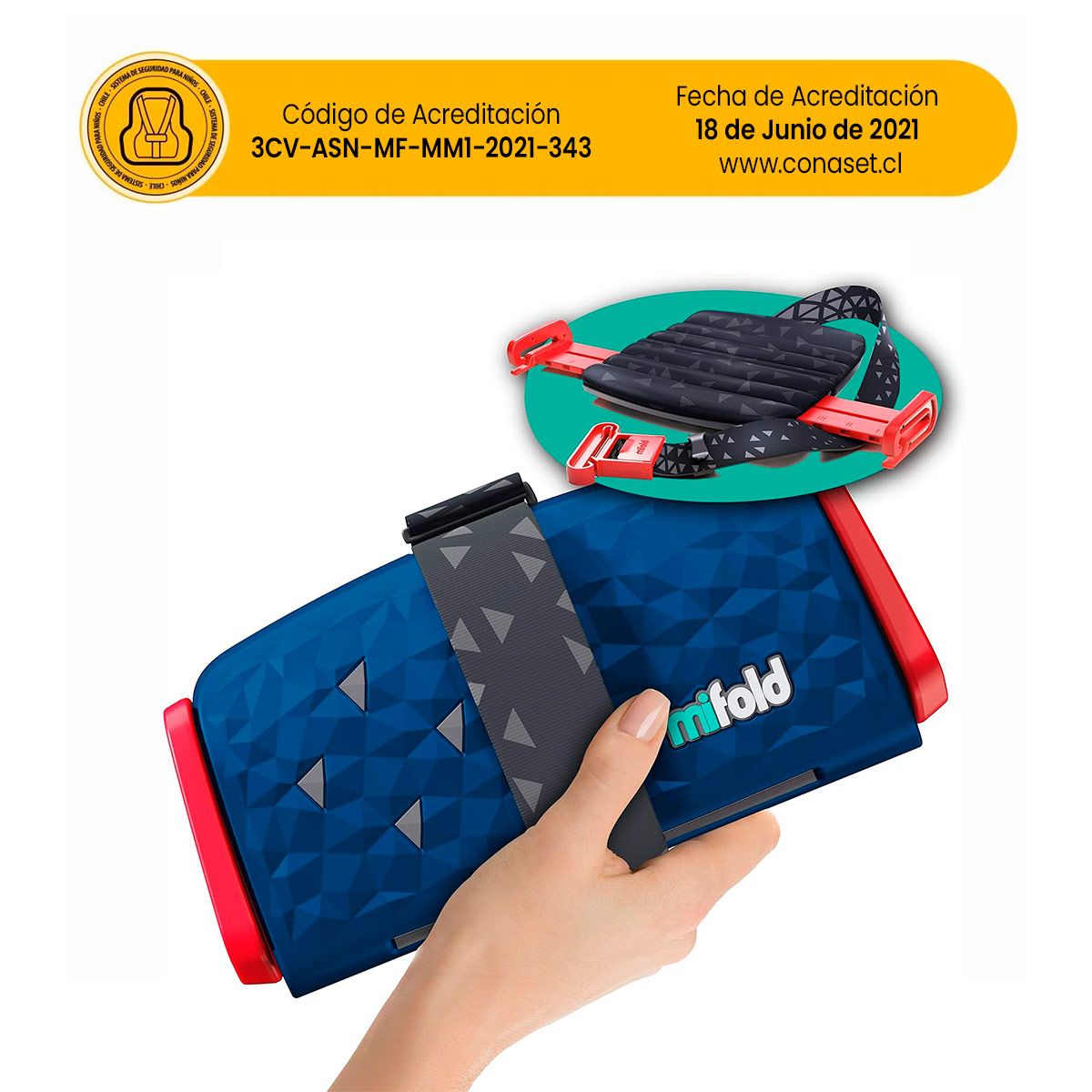 MIFOLD - Mifold Comfort Asiento Elevador Portátil y Compacto