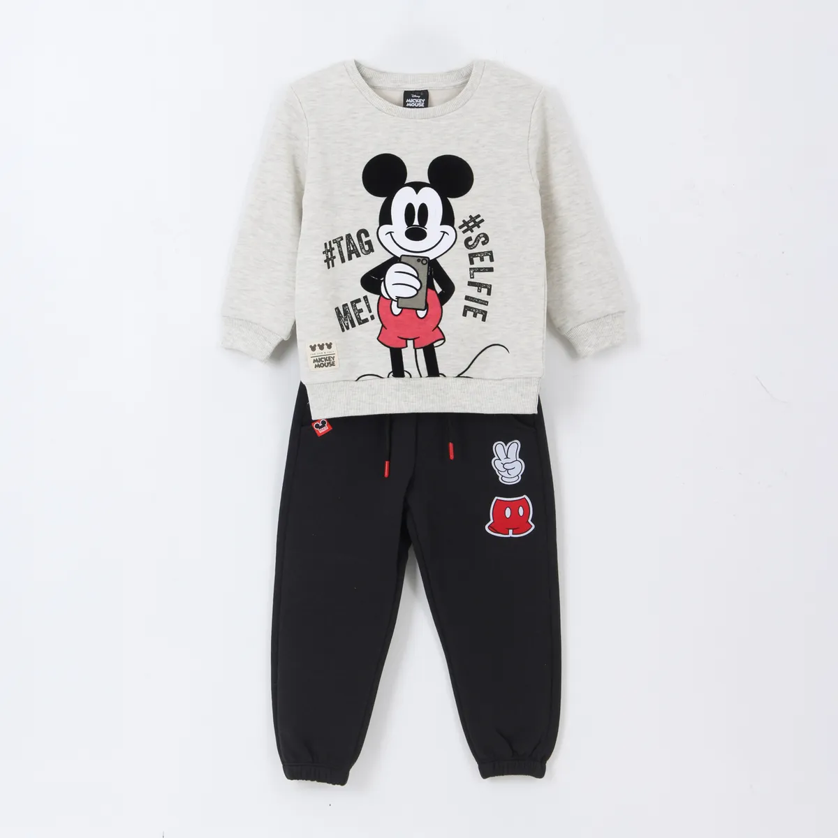 DISNEY - Conjunto Buzo Niño Selfie Mickey Mouse Blanco Disney