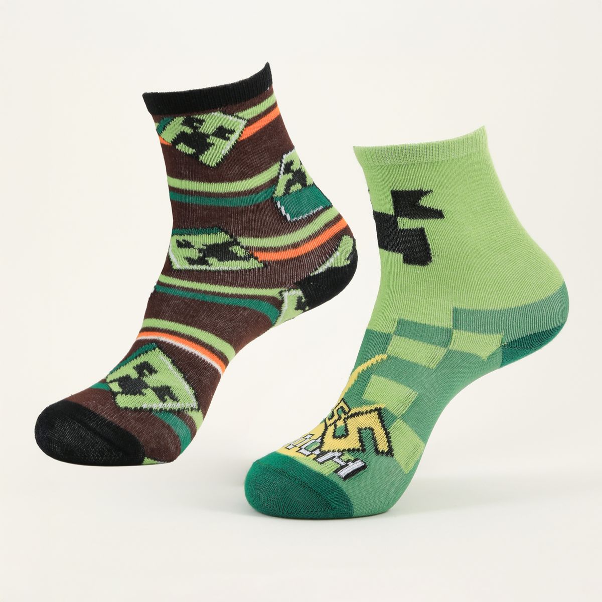 MINECRAFT - Bipack Calcetines Niño Creepers Verde Minecraft