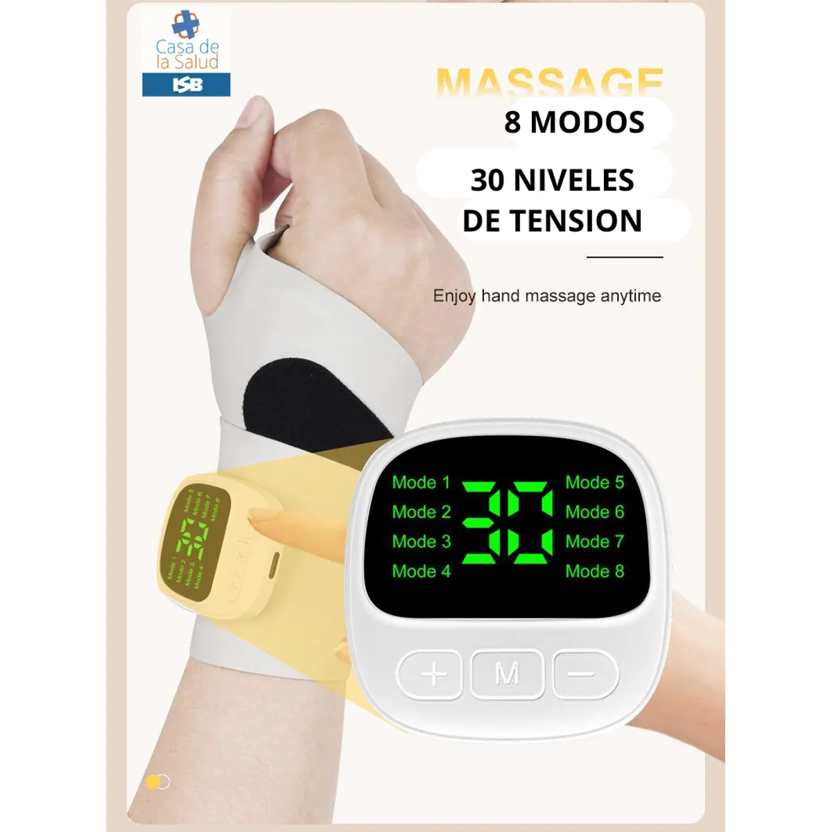 DMORE - Muñequera Estimulador TENS Artritis Artrosis Tunel Carpiano