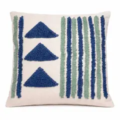 DECORACION CREATIVA - 1 Cojin Triangulo Boho + Relleno