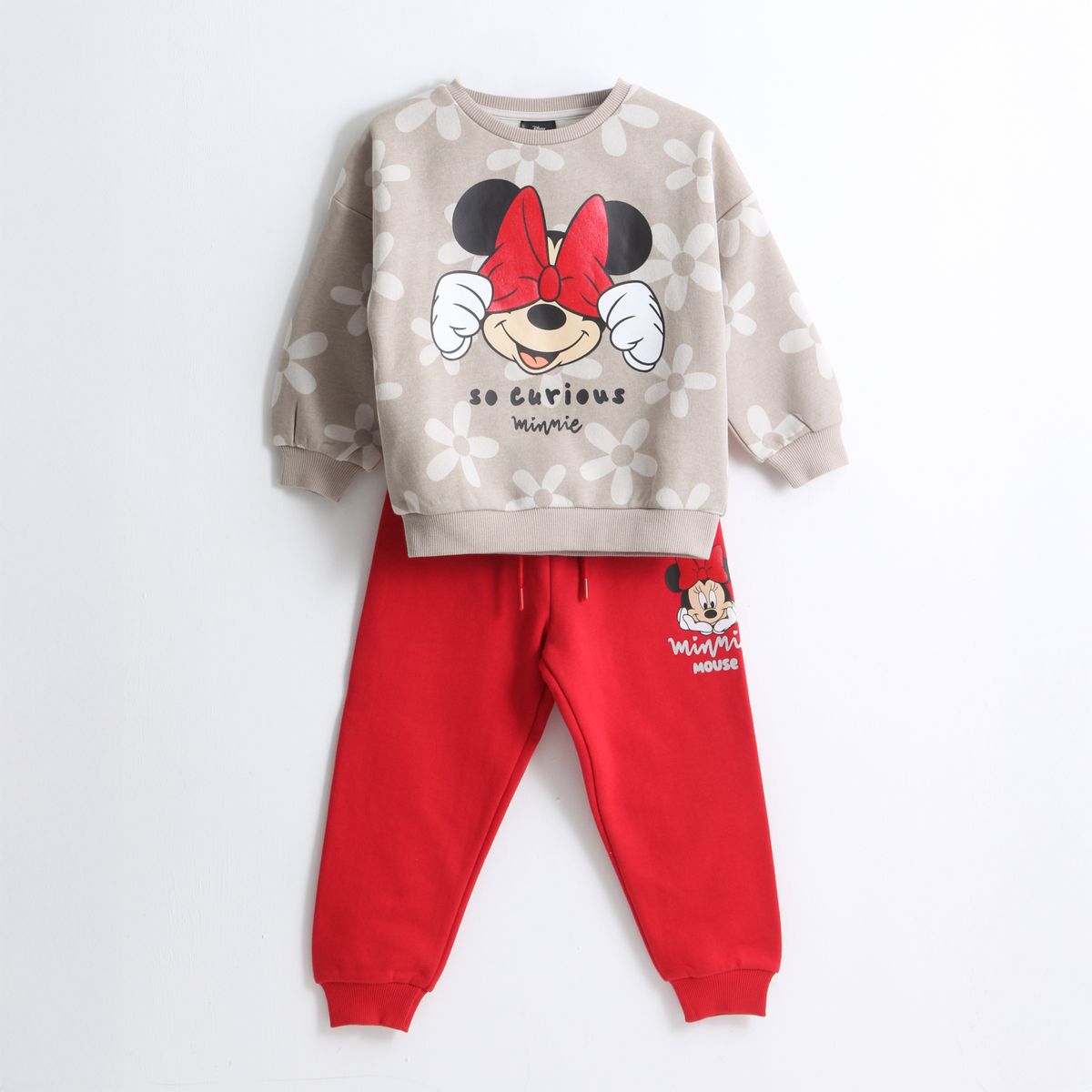 DISNEY - Conjunto Buzo Niña So Curious Minnie Beige Disney