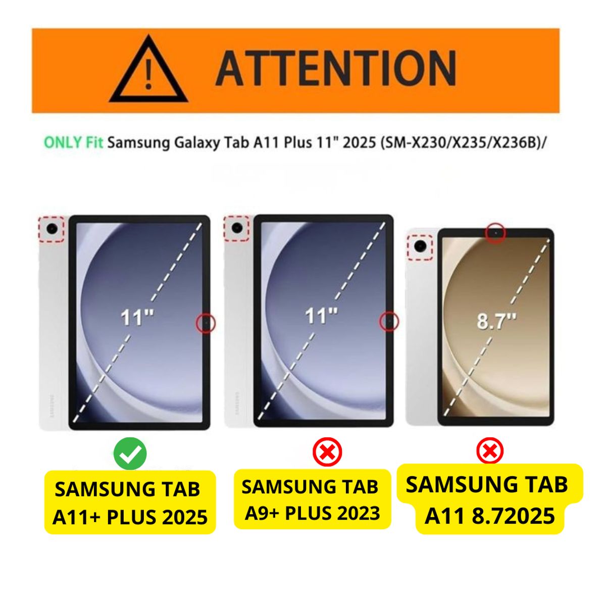 GENERICO - Funda Smart Cover Para Tablet Samsung Tab A11+ Plus X230 X235