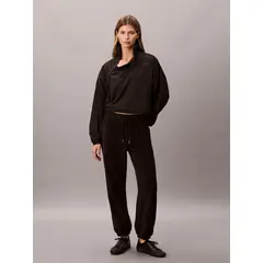 CALVIN KLEIN - Jogger de Tejido Polar Combinado Negro